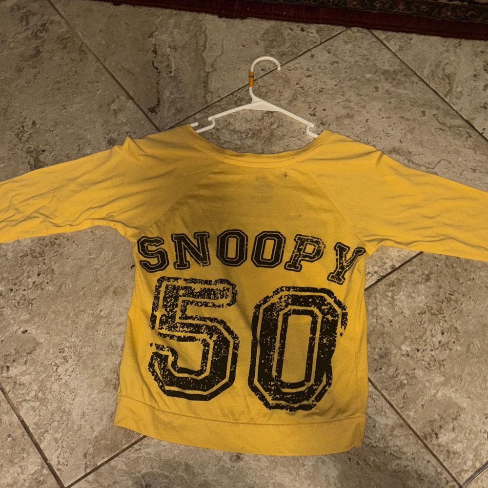 Peanuts Yellow Snoopy Sweatshirt